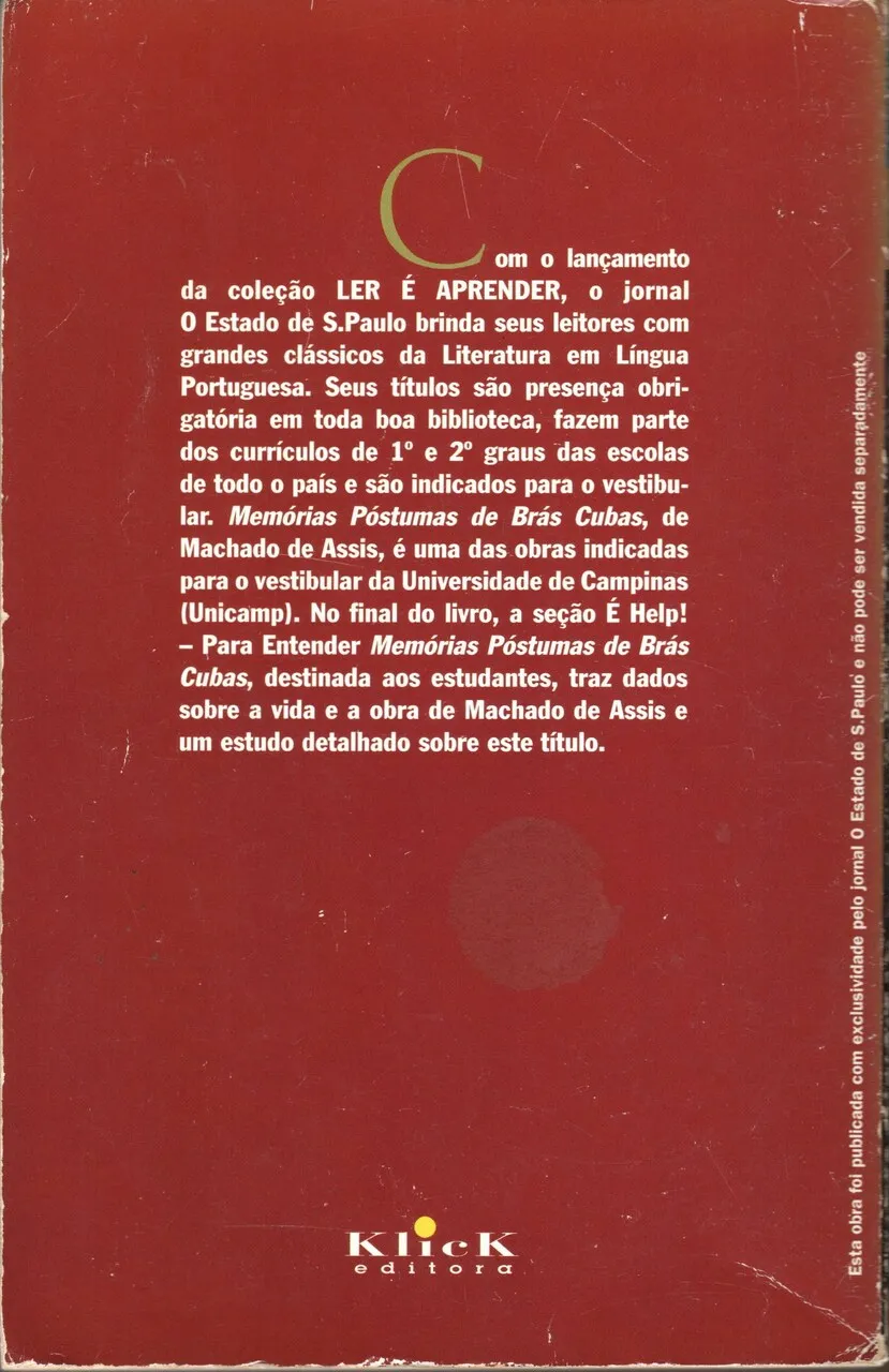 Memórias Póstumas de Brás Cubas - Imagem 2